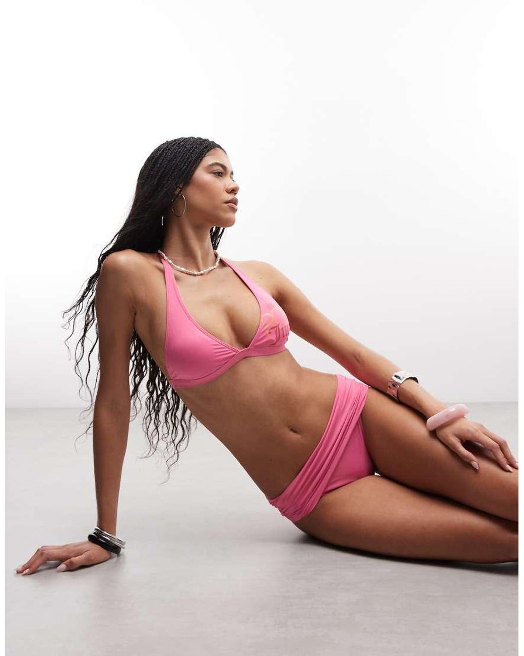 Roxy Gray X Juicy Couture Foldover Bikini Bottom