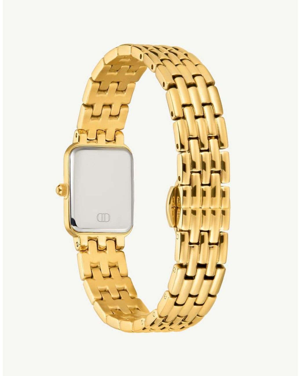D.Louise Metallic Waterproof Tarnish-Free Classic Linked Watch
