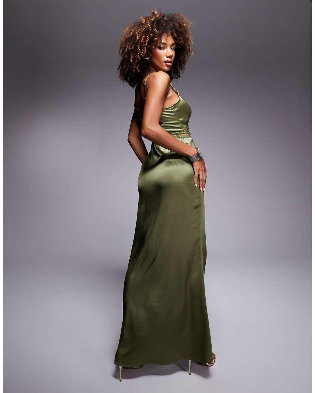 olive lace may dress never fully dressed Never Fully Dressed MAY DRESS - Cocktail dress / Party dress - green