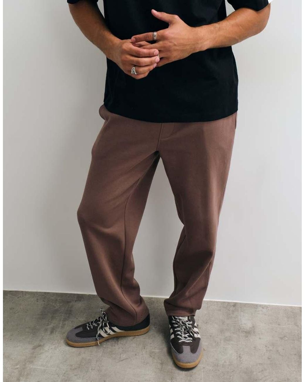 ASOS Blue Essentials Straight Leg Sweatpants for men