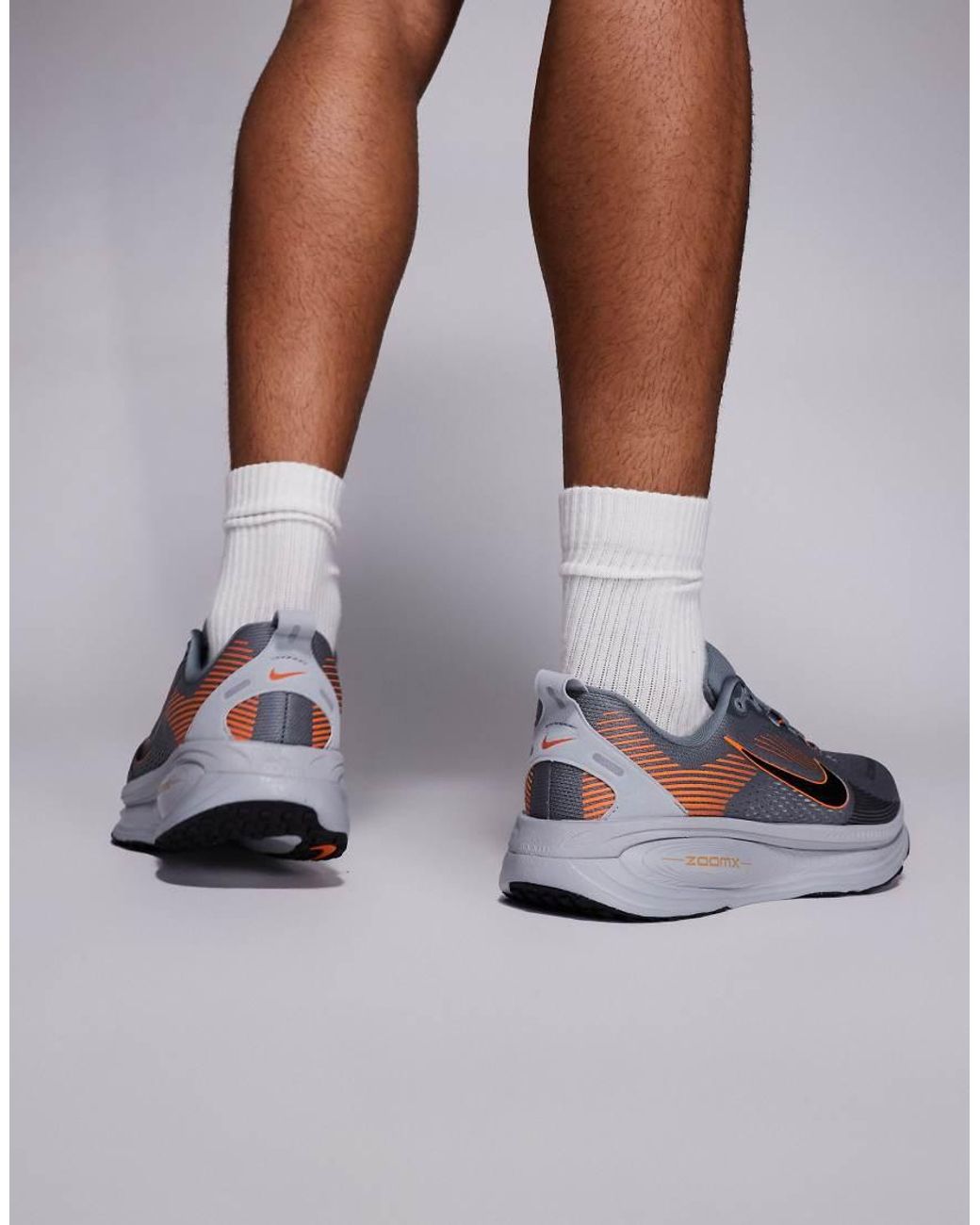 Nike Gray Vomero 18 Trainers for men