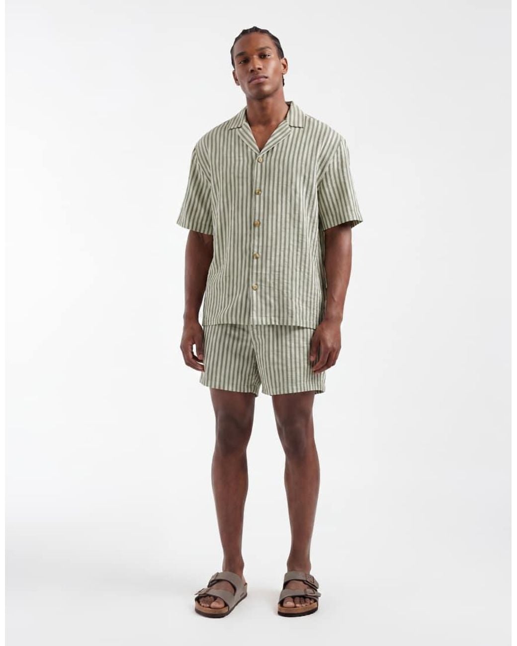 ASOS Green Short Sleeve Shirt for men