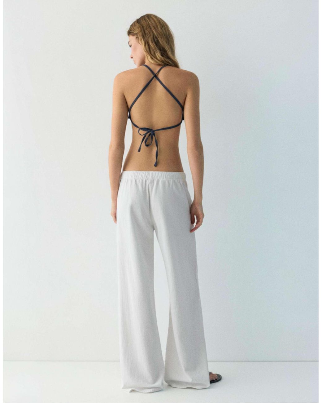 Pantalon Pull&Bear en coloris White