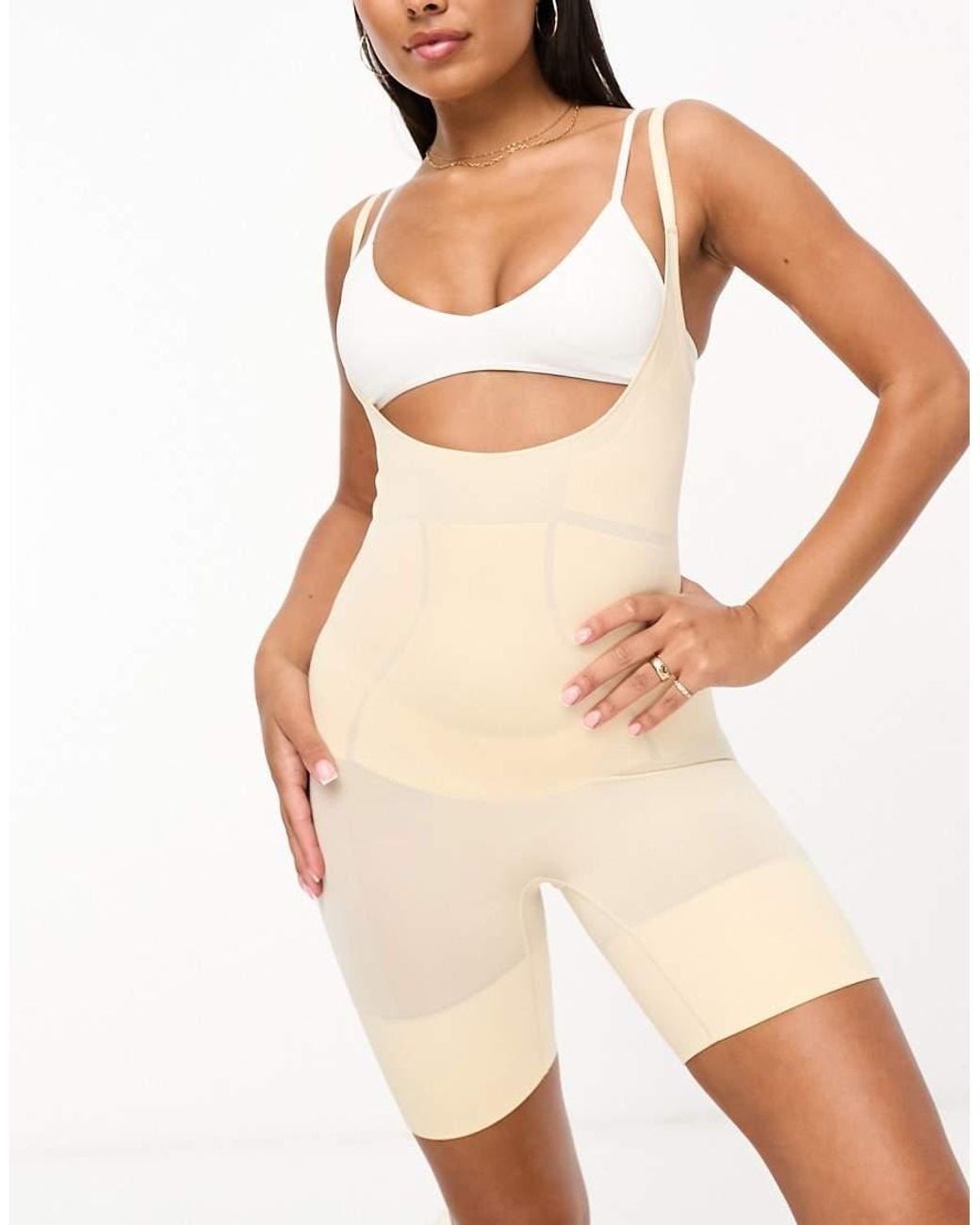 DORINA Natural Absolute Sculpt High Control Open Bust Shaping Bodysuit With Shorts
