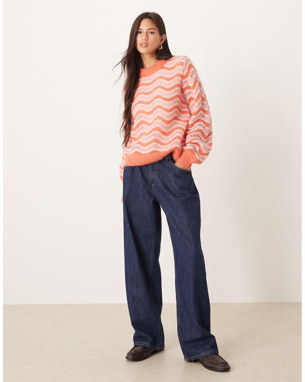 Pull en maille Y.A.S en coloris Orange