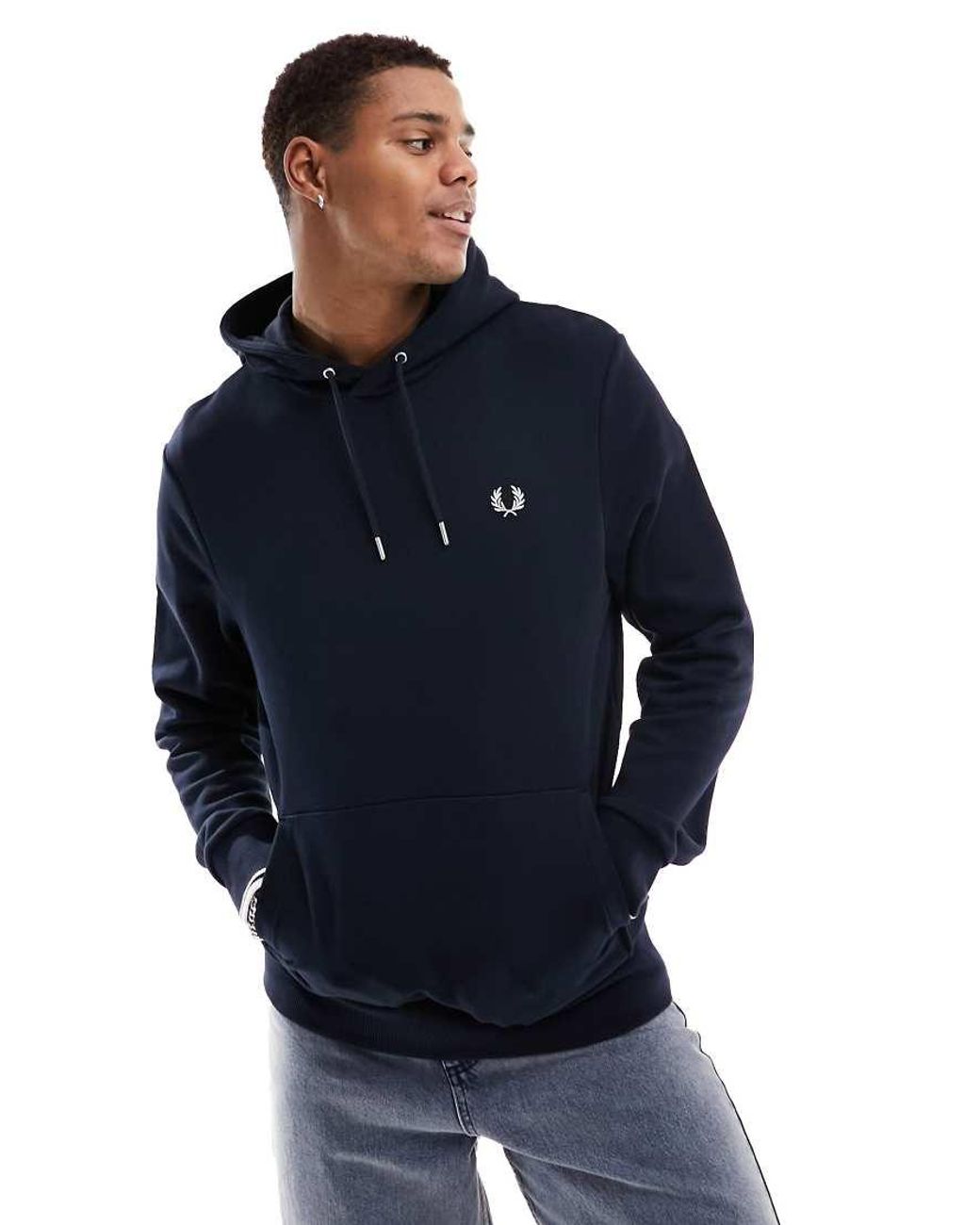 Fred Perry Blue Hoodie for men