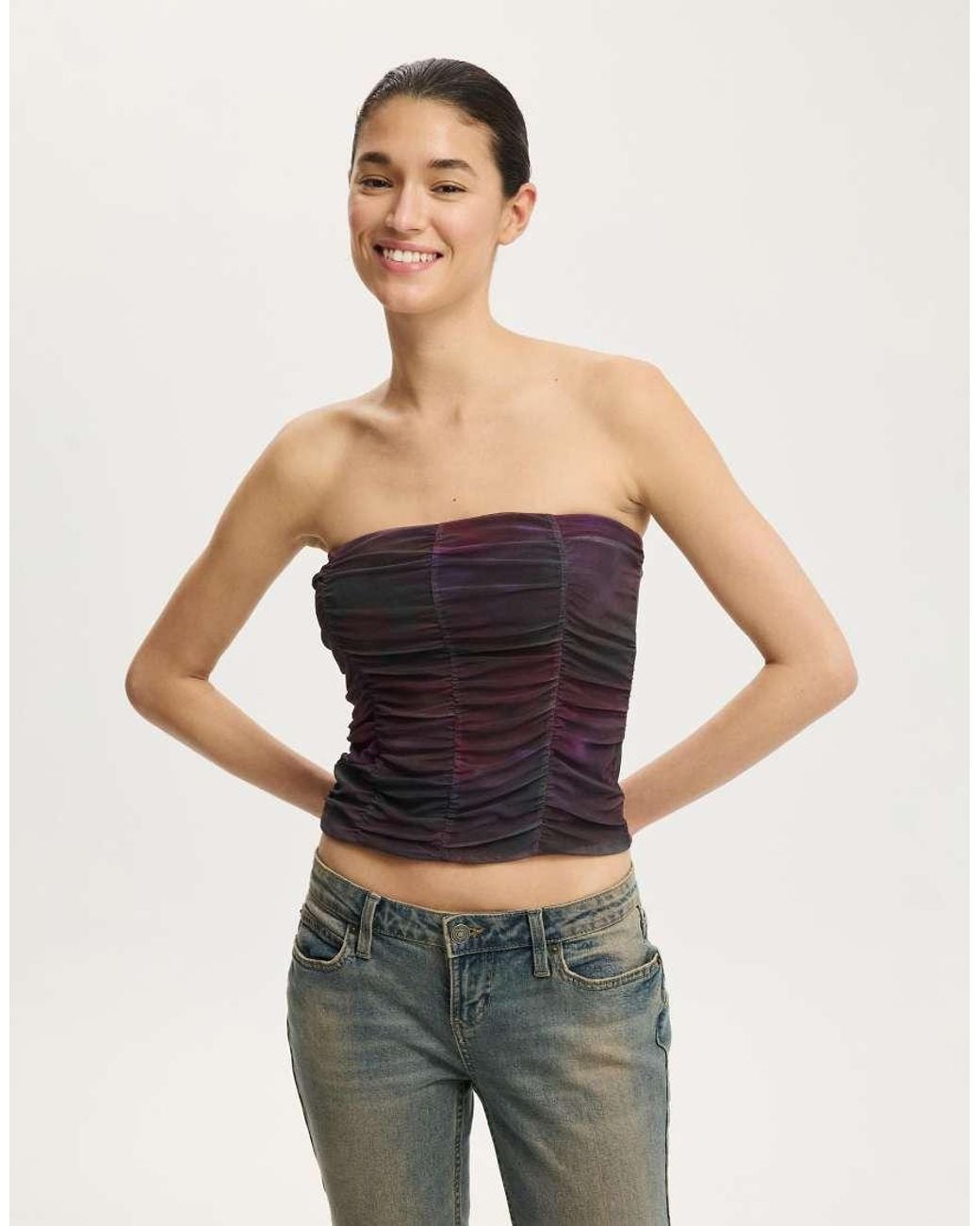 Cotton On Black Cara Corset Bandeau