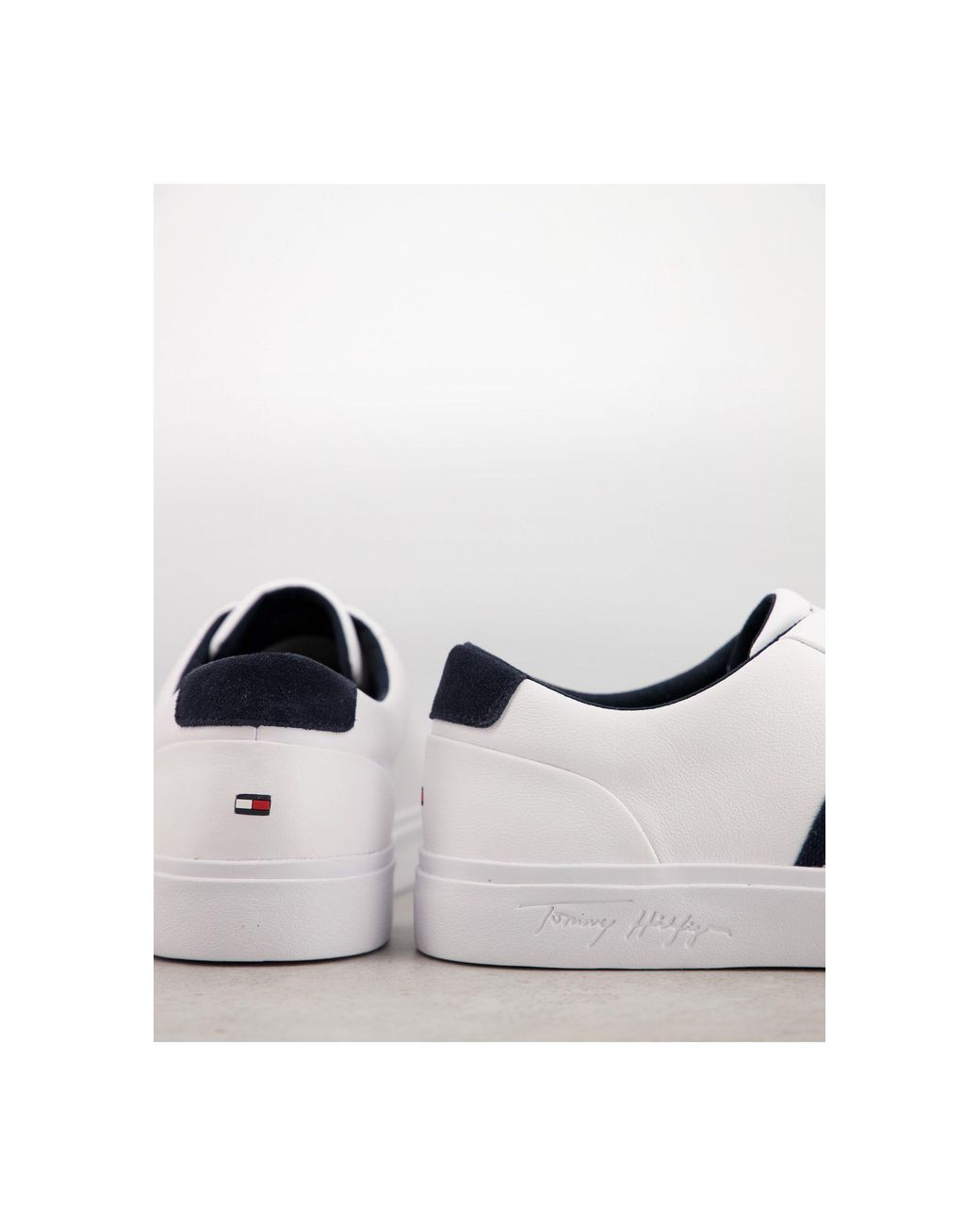 tommy corporate leather sneaker