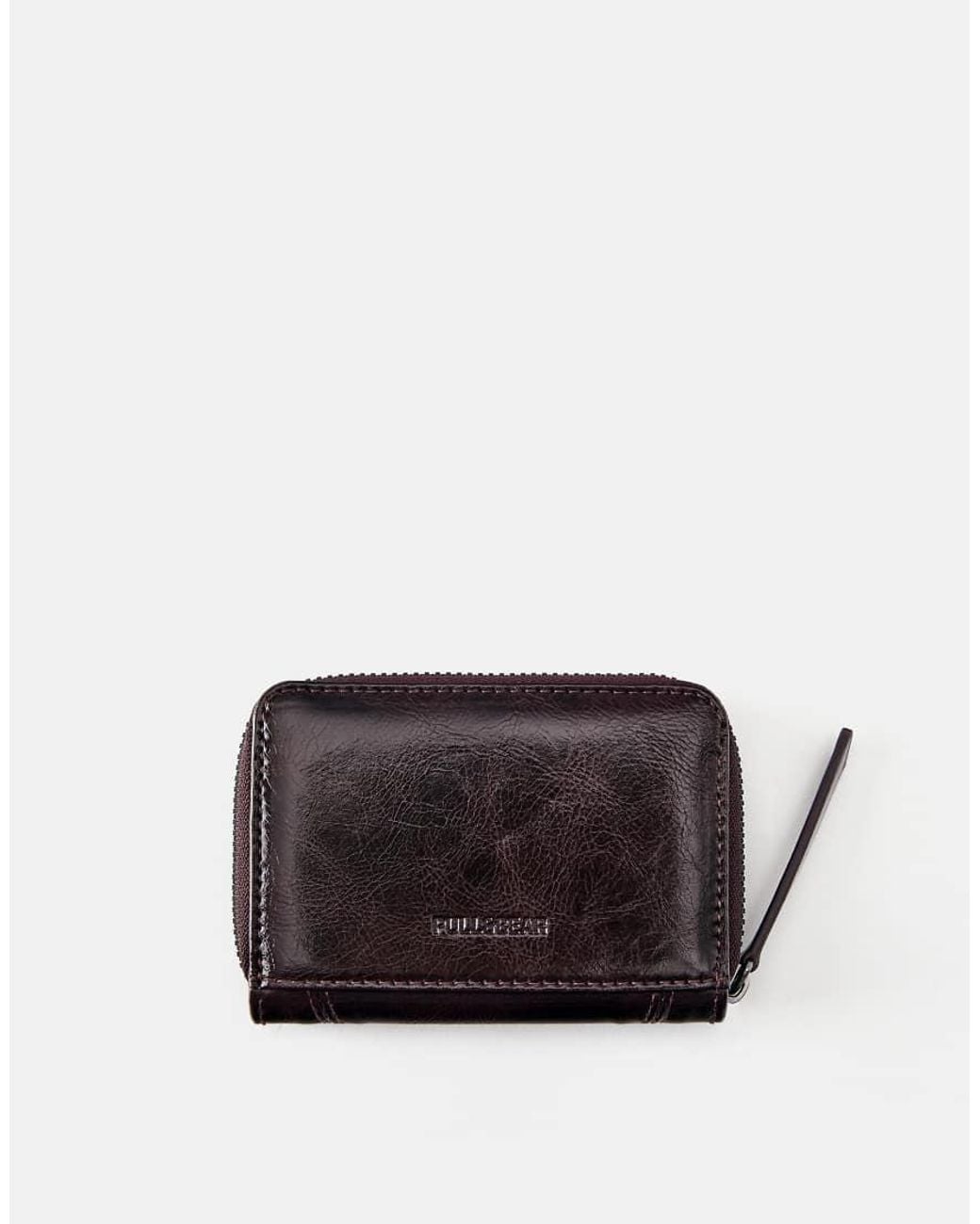 Pull&Bear Red Distressed Wallet