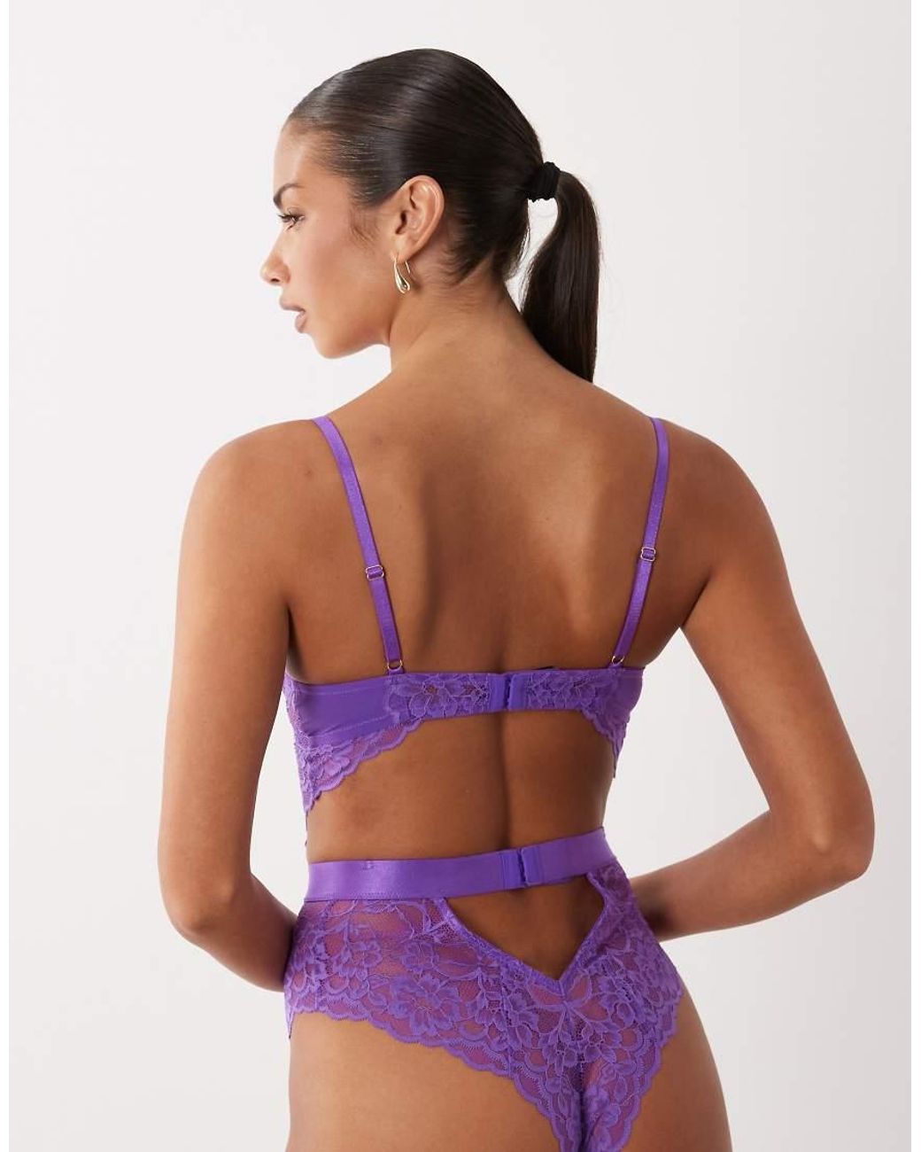 Ann Summers Purple Hold Me Tight Bodysuit
