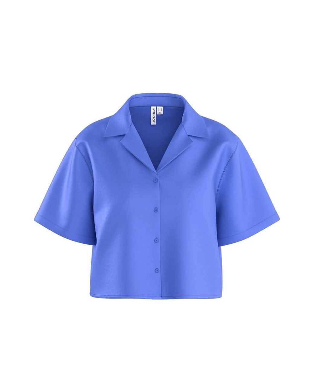 HYPEDROP Blue Satin Shirt