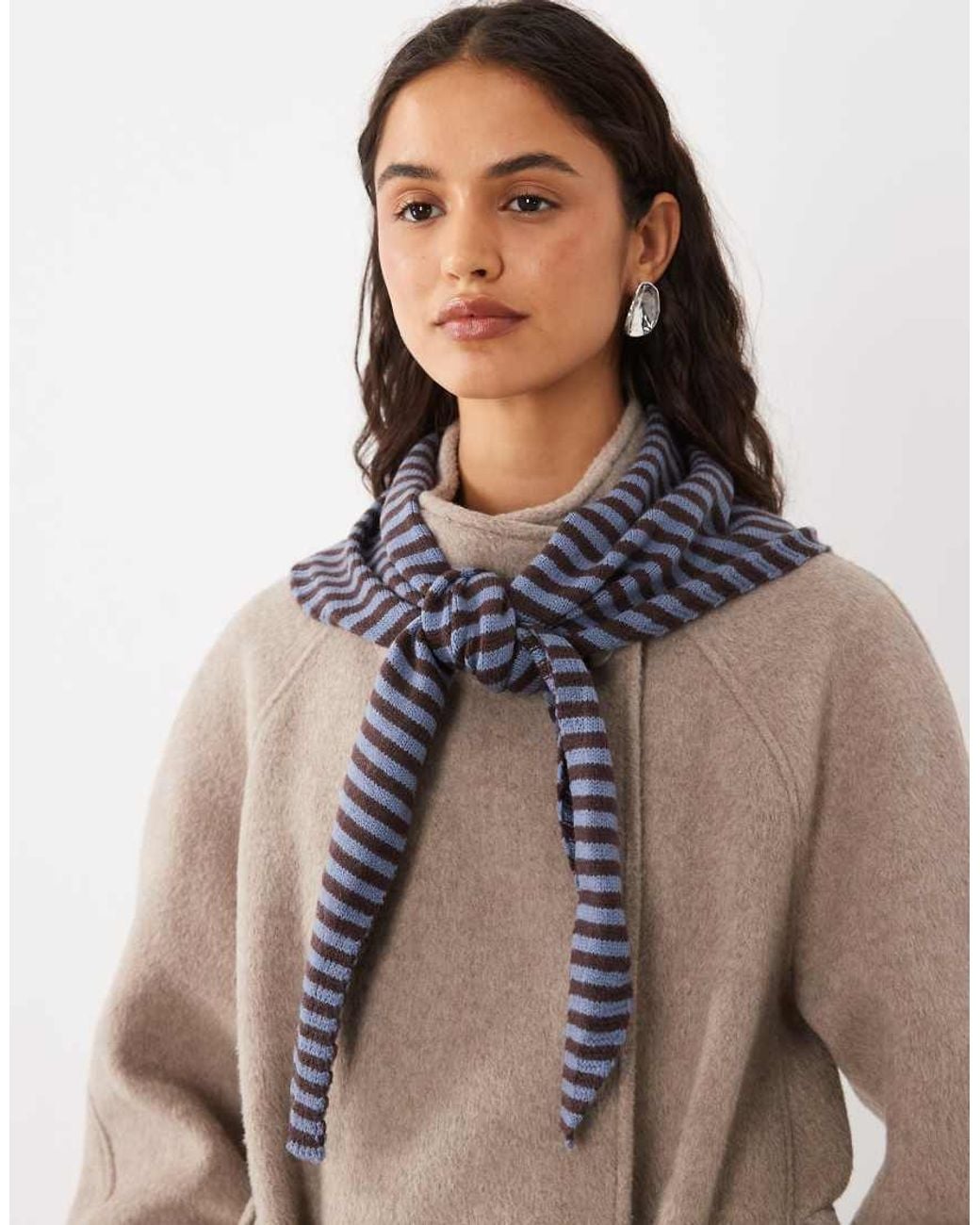 ASOS Brown Striped Triangle