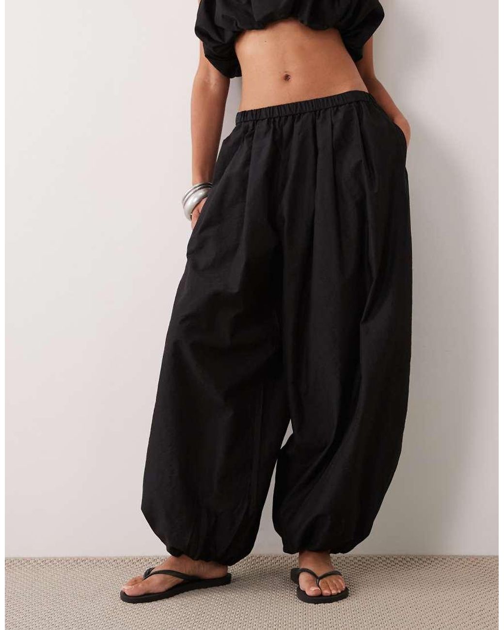 ASOS Black Oversized Balloon Trousers Co-ord