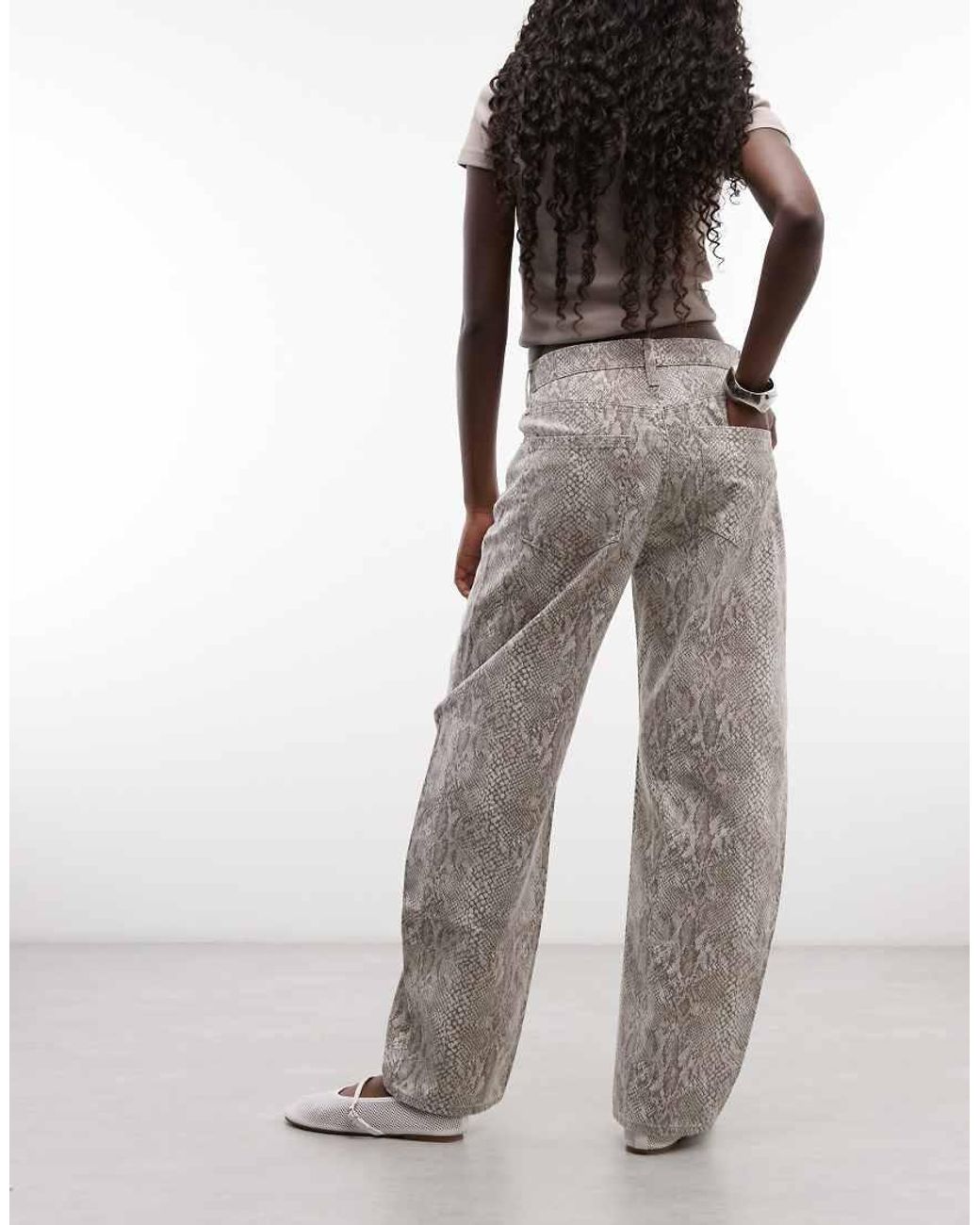 Gap Gray Cotton Barrel Leg Jeans