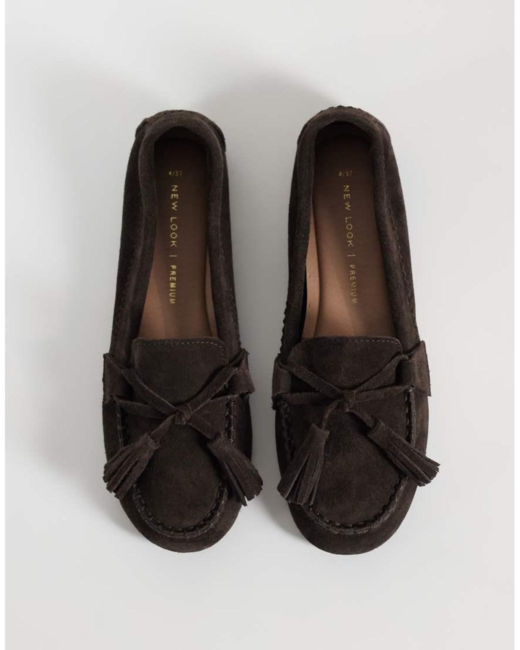 New Look Black Real Suede Moccasin Loafer