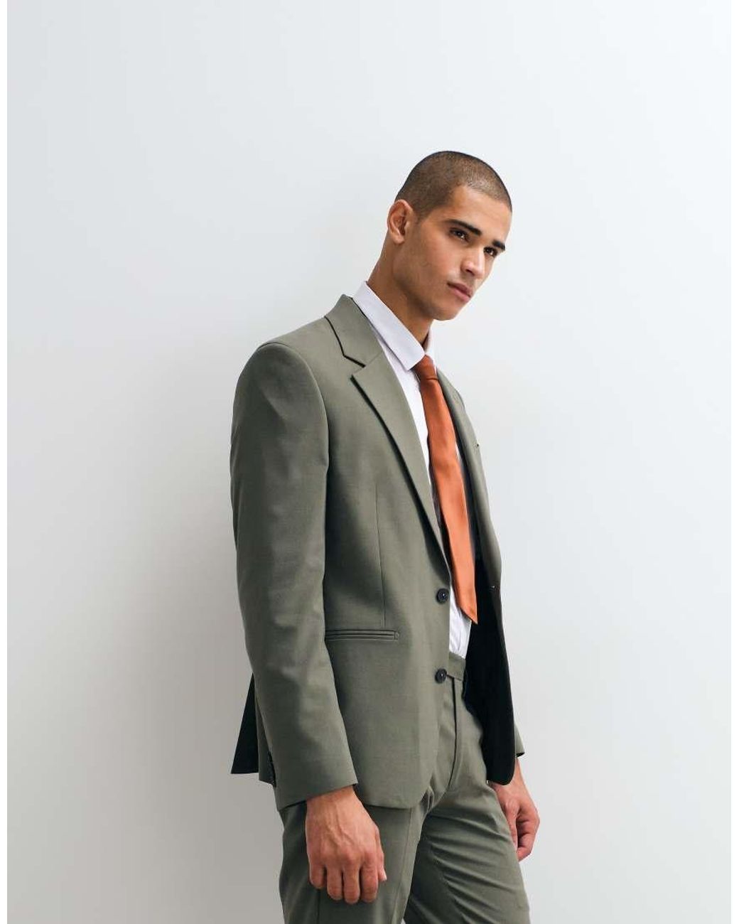 ASOS Gray Slim Suit Jacket for men