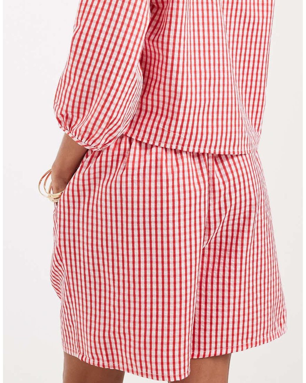 Vero Moda Pink Tie Front Top Co-ord