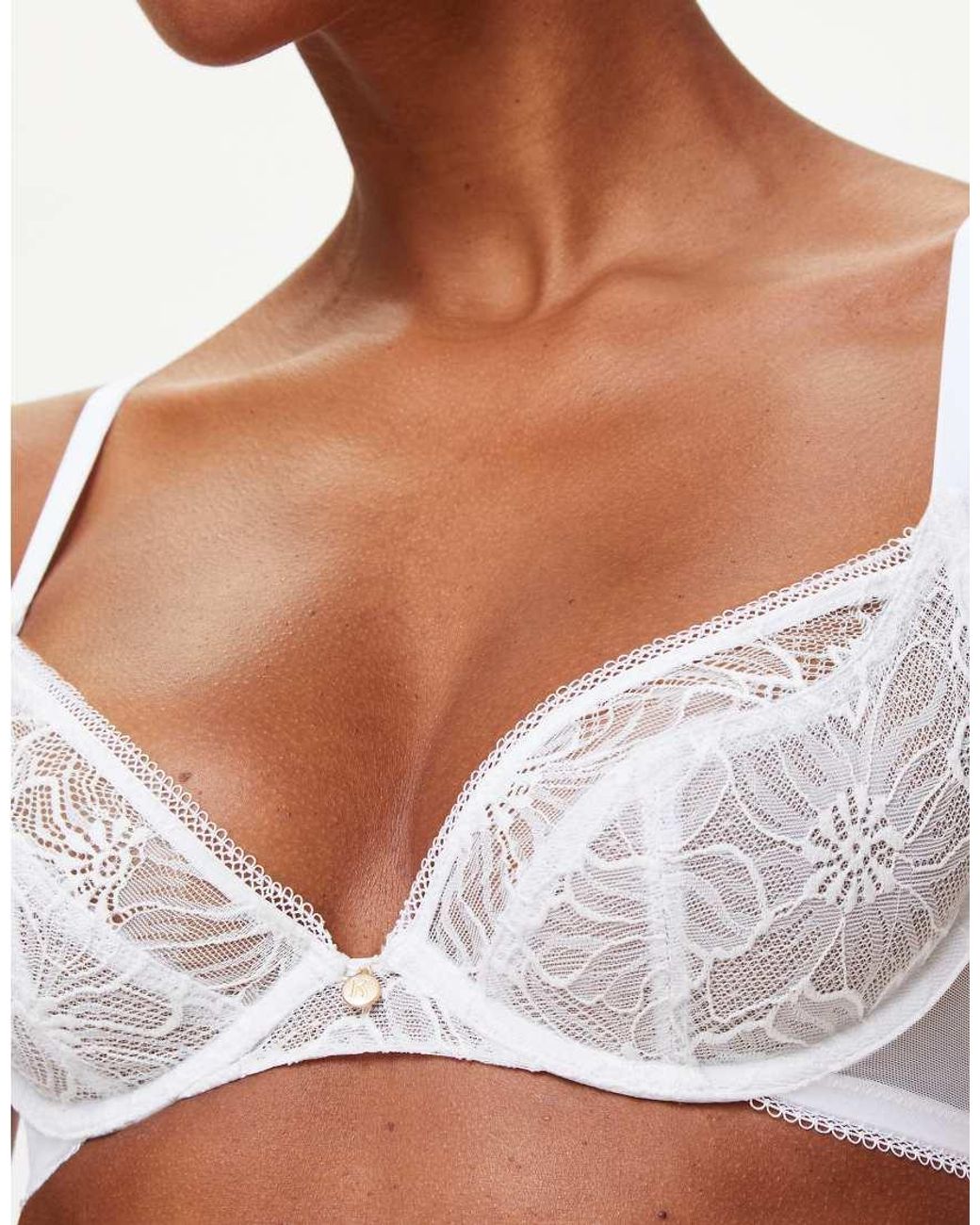 KBX White Knickerbox Alice Non Pad Plunge Bra