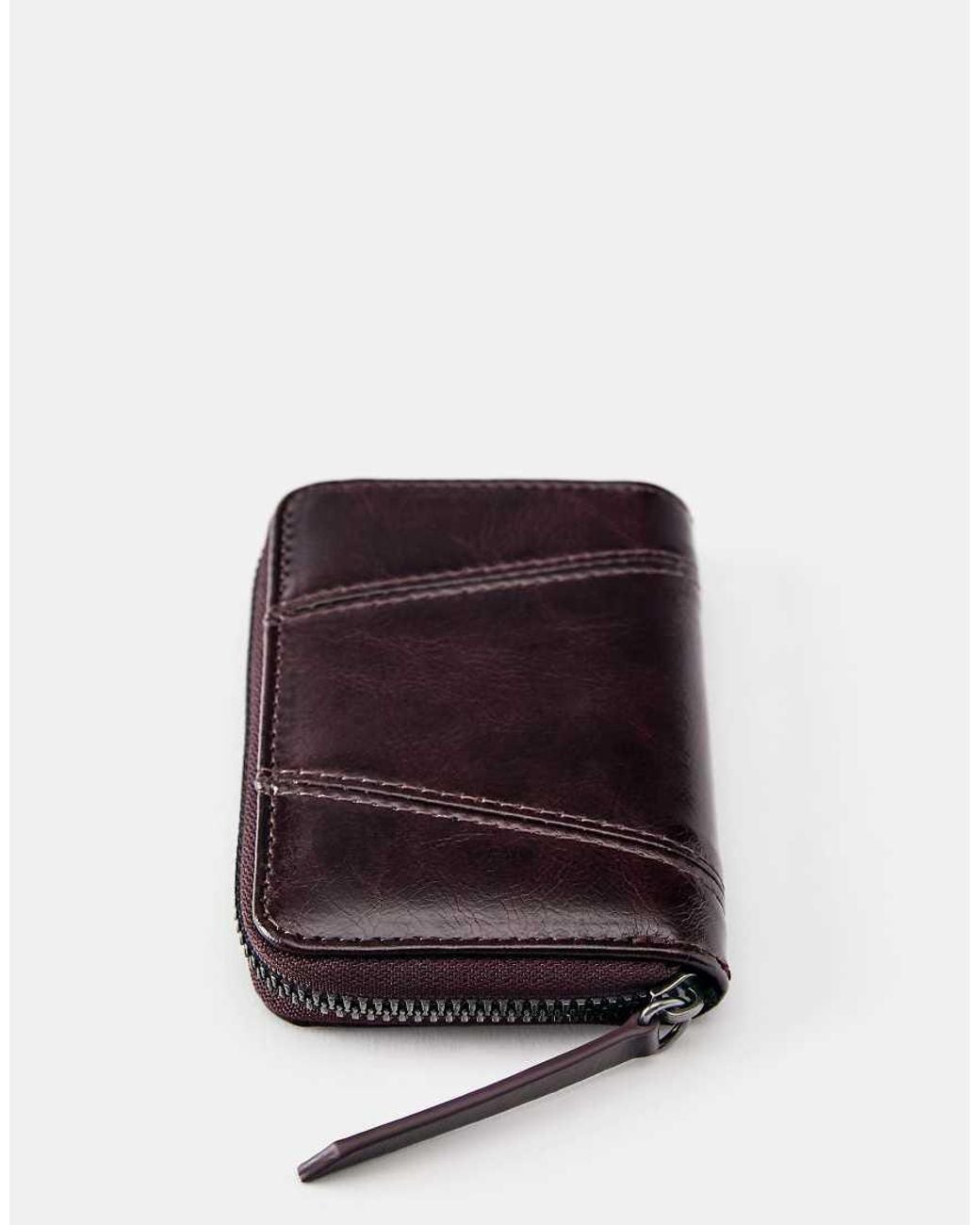 Pull&Bear Red Distressed Wallet