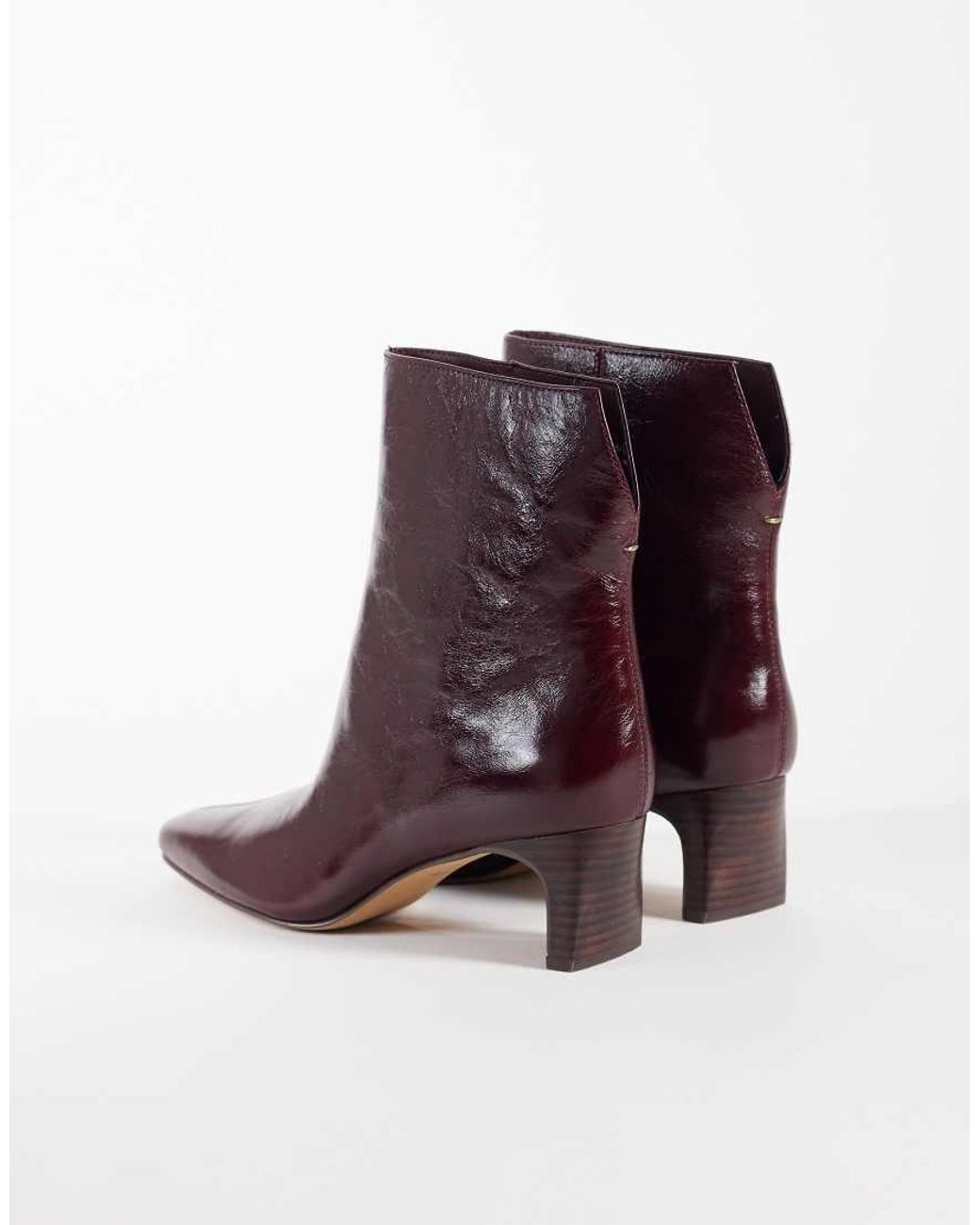 Dolce Vita Purple Bennet Heeled Mid Ankle Boots