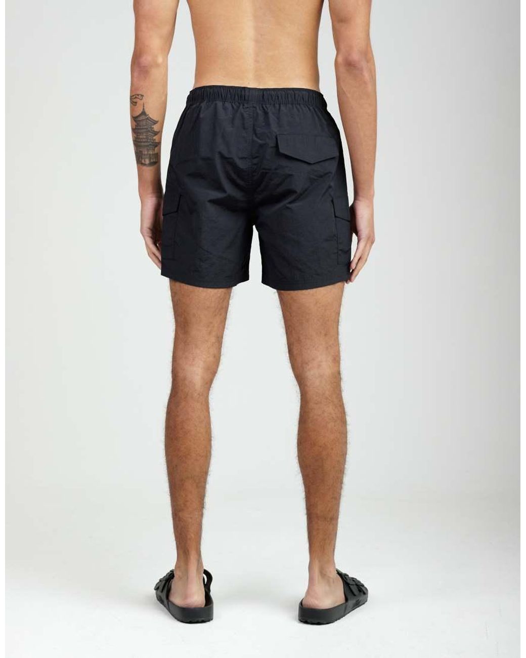 French Connection Blue 2 Pack Elasticated Swim Shorts for men