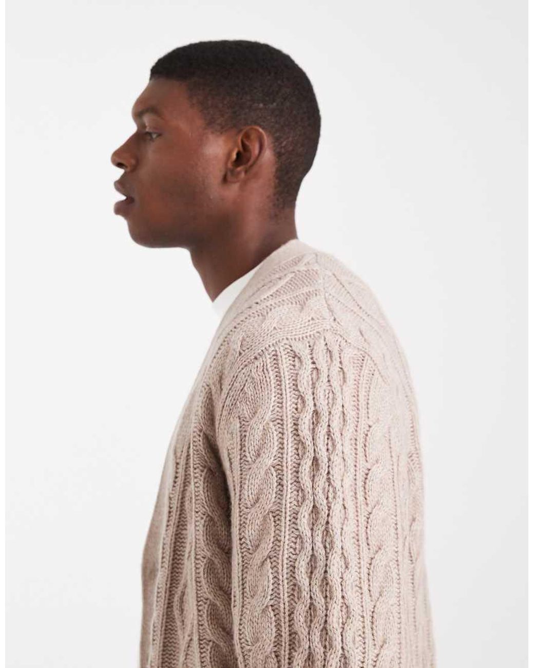 Levi's Natural Valencia Cable Knit Cardigan for men