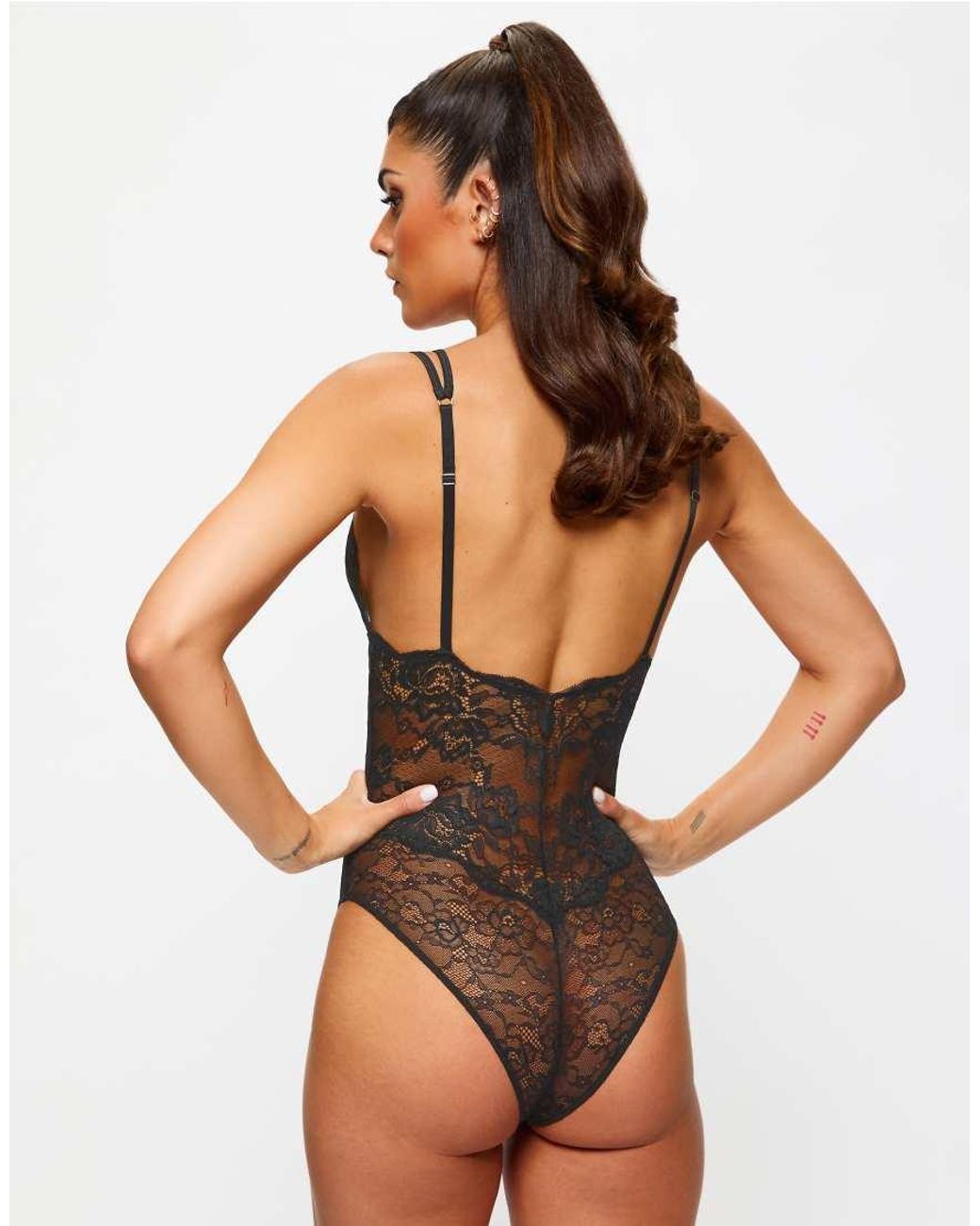 Ann Summers Black Diamond Heart Crotchless Body