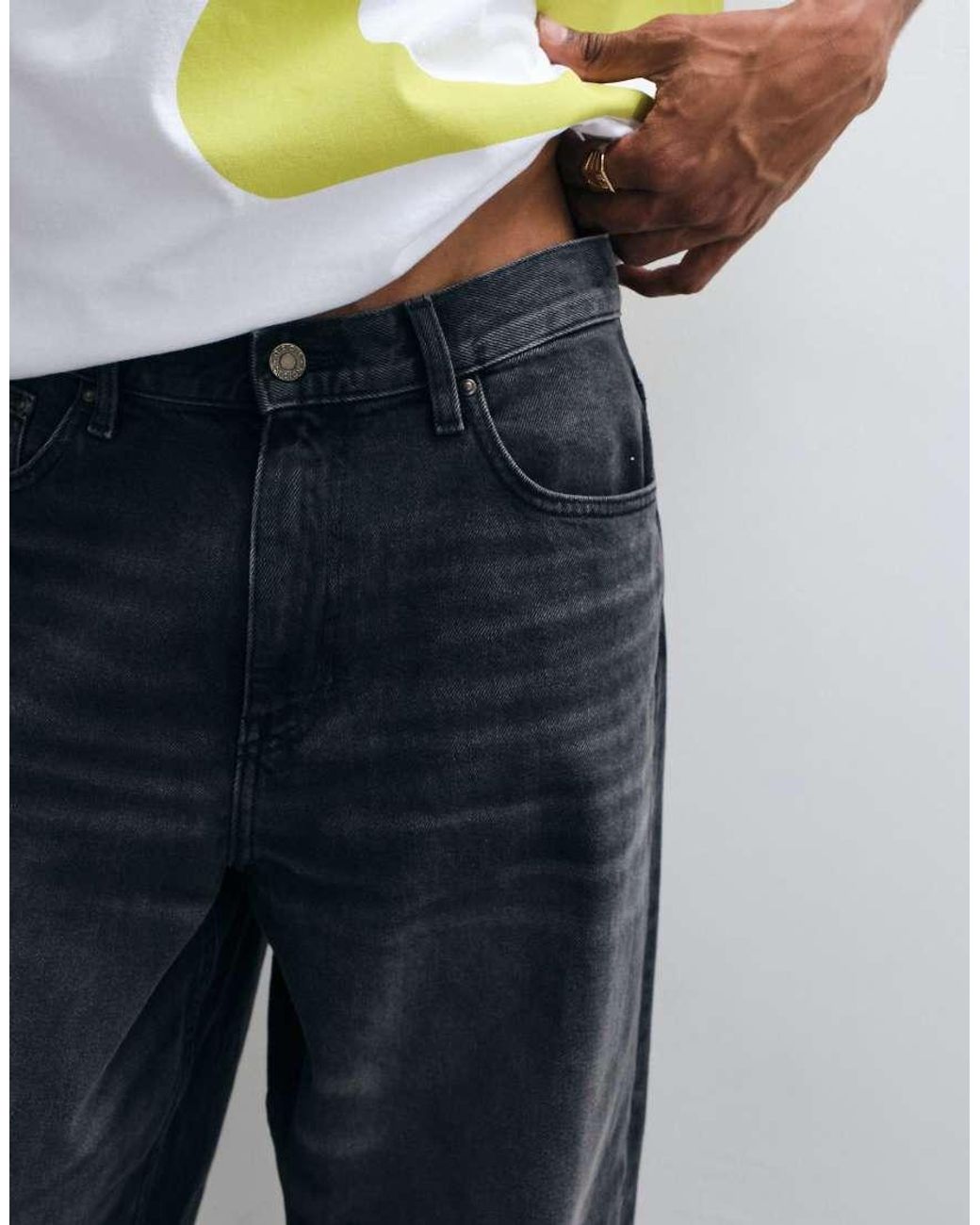 ASOS White baggy Jeans for men