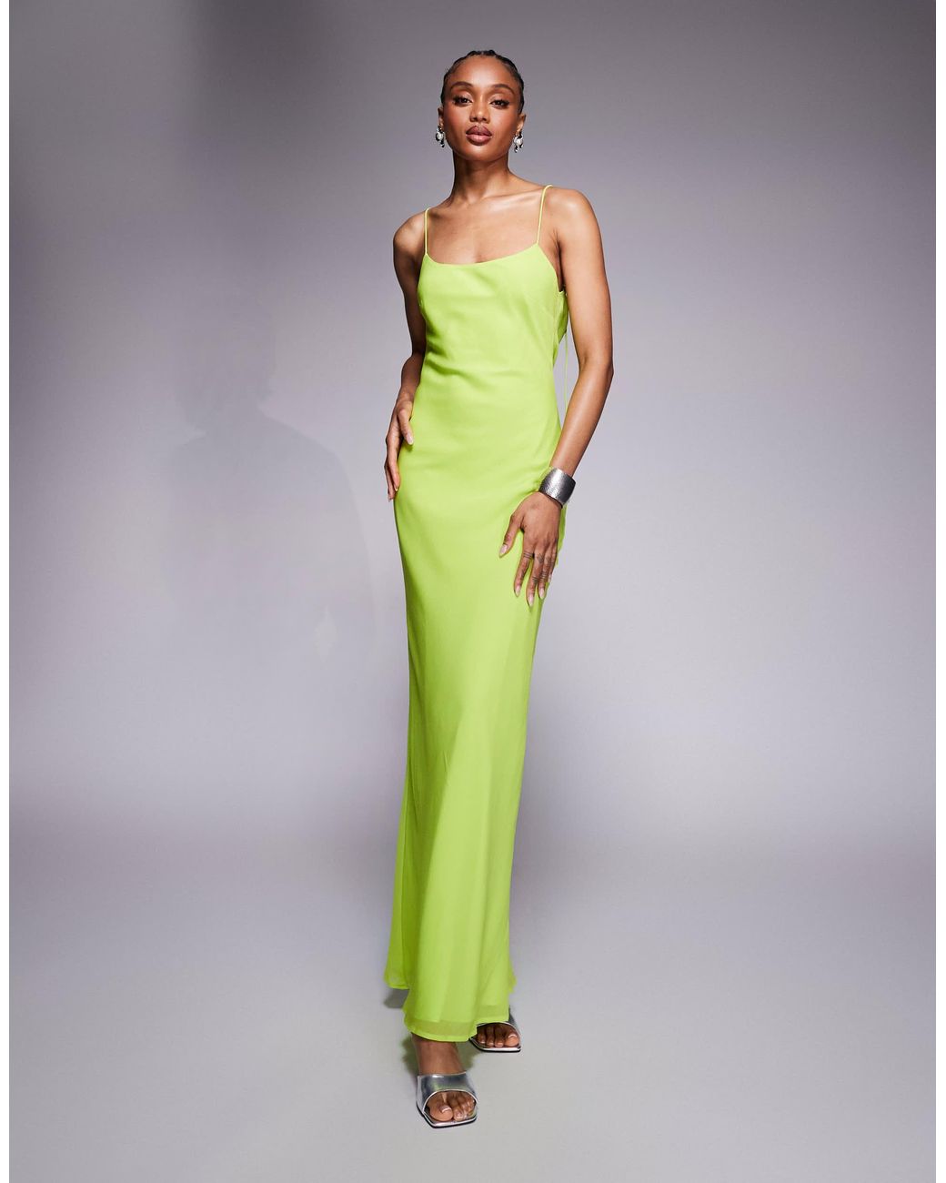 green emerald velvet dress PISTACHIO GREEN MIDI SLIP DRESS – Style Air main image 0