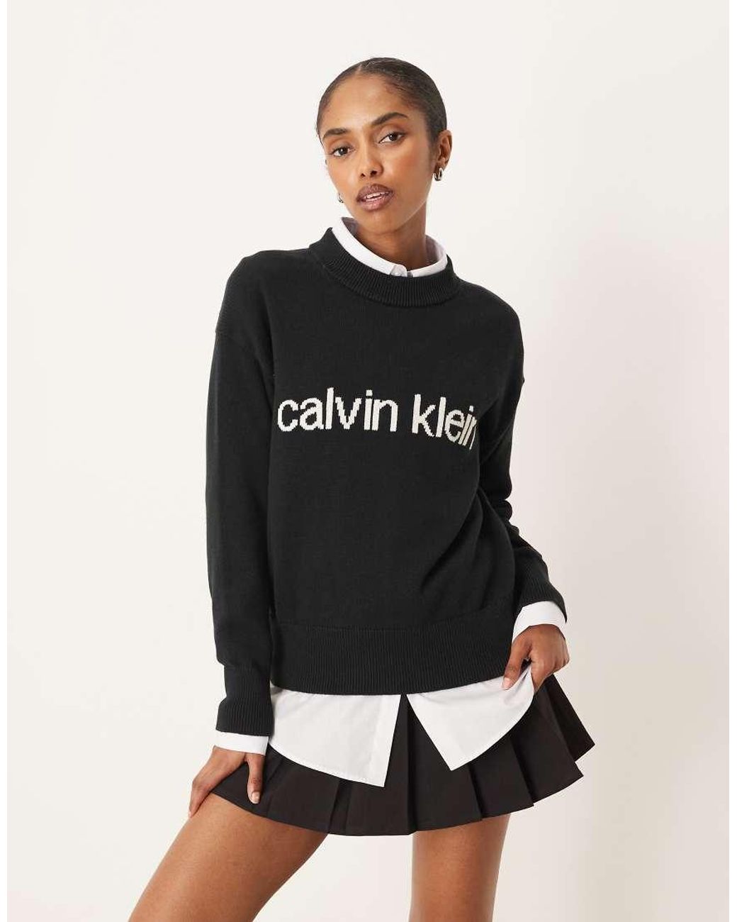 Calvin Klein Black Logo Jumper