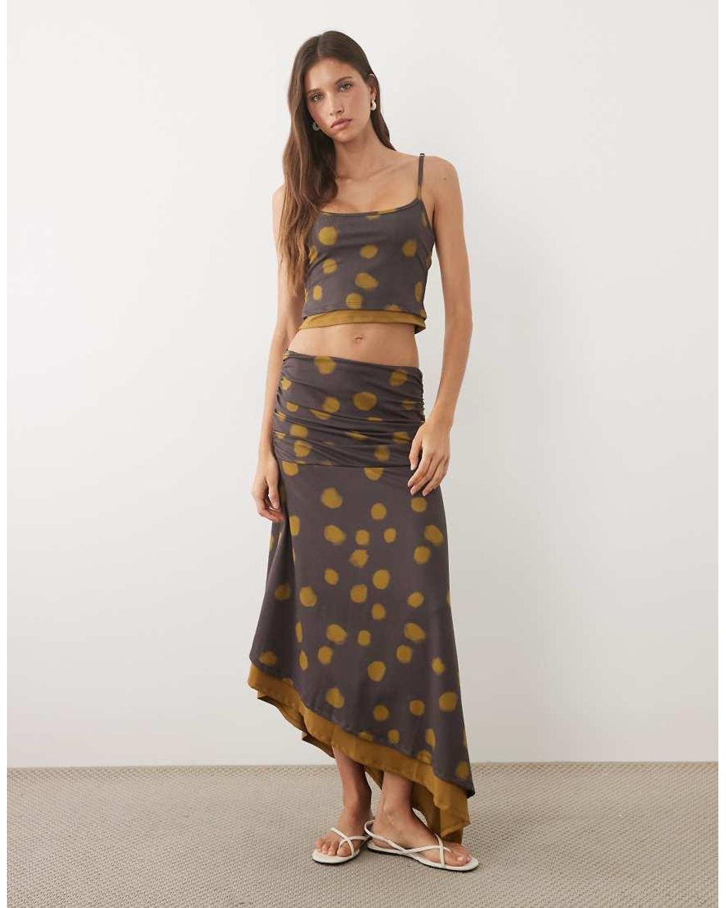 ASOS Multicolor Double Layer Co-Ord Cami Top