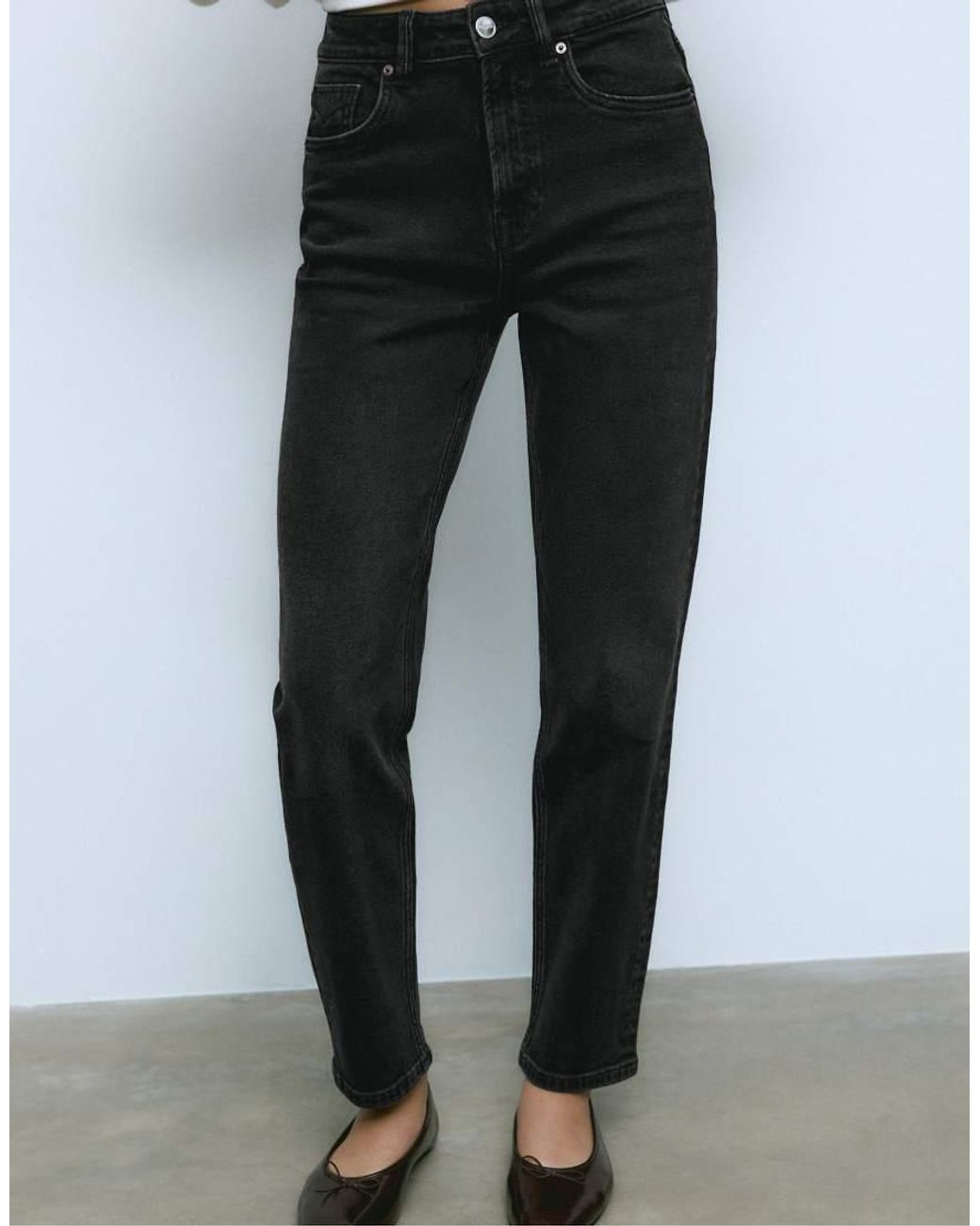 Stradivarius White Tall D14 Slim Comfort Fit Jeans