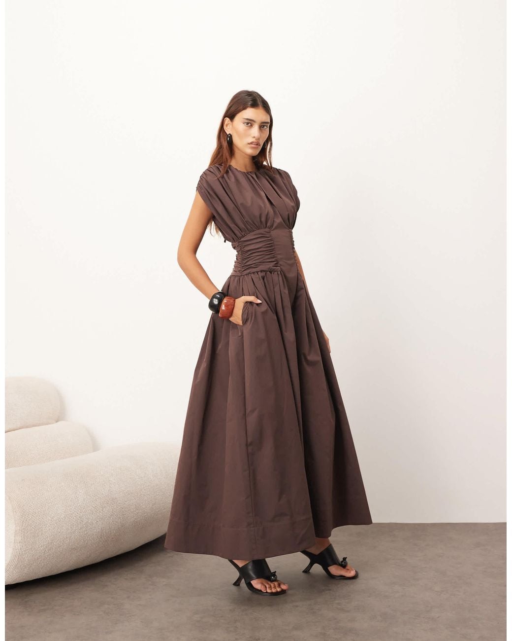 chinese dress ladies Written in the Print Maxi Dress – Arrange Apparel