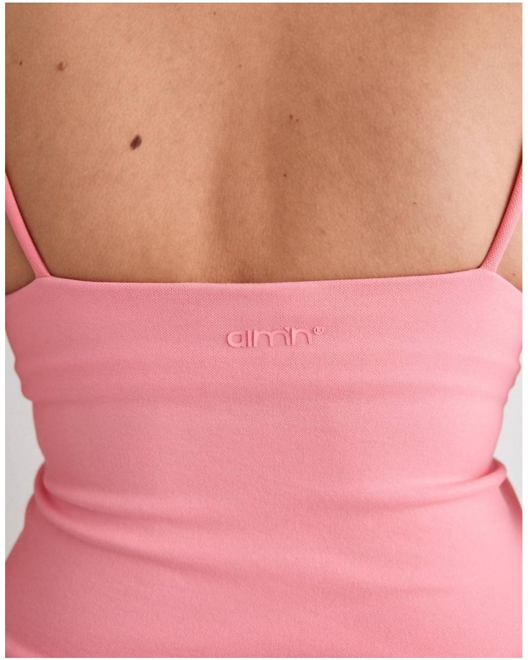 Aim'n Pink Blush Shape Seamless Strap Singlet