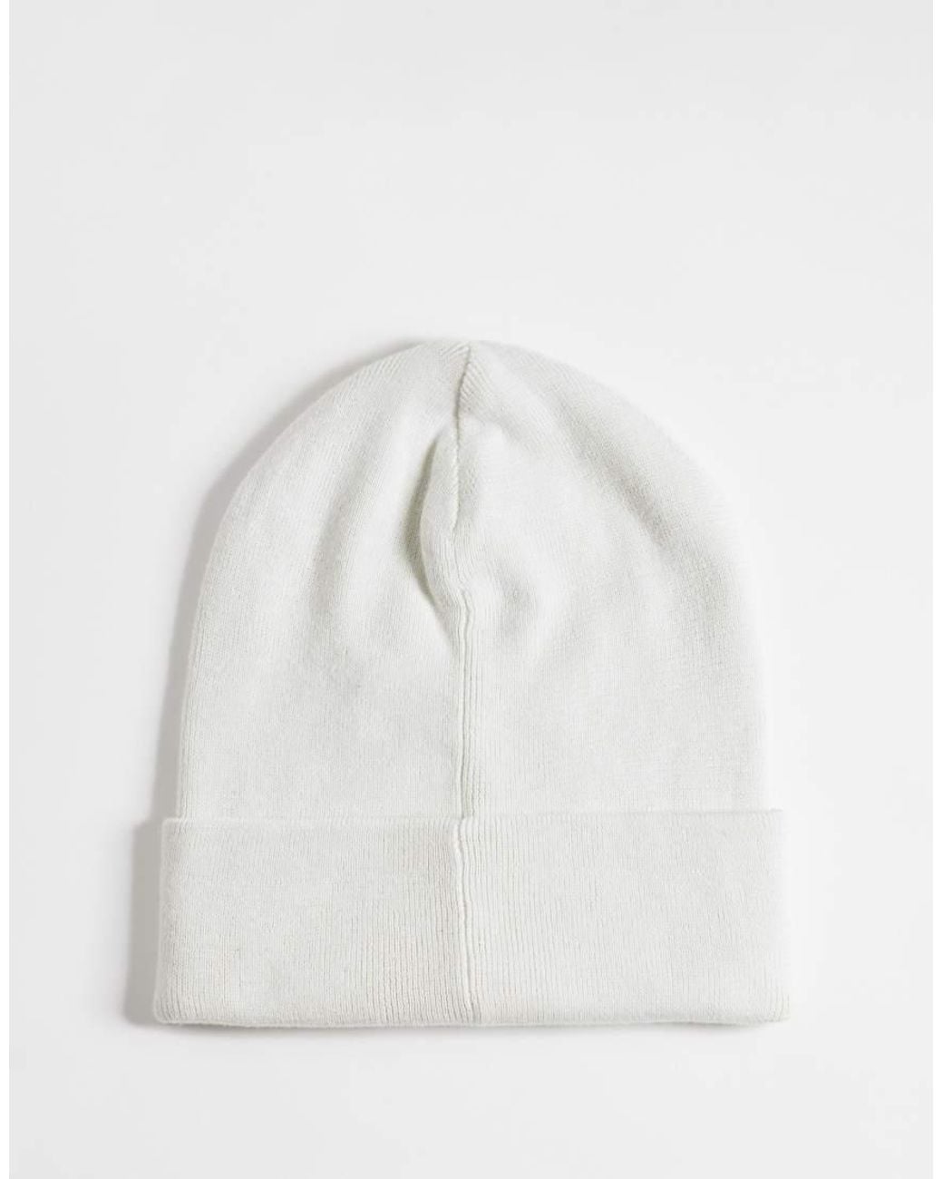 Polo Ralph Lauren White Icon Logo Merino Wool Knit Beanie for men