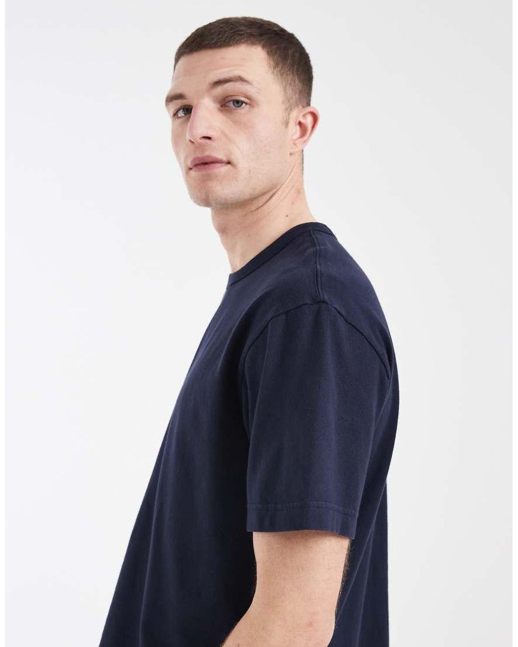 Gap Blue Boxy Heavy Weight T-shirt for men