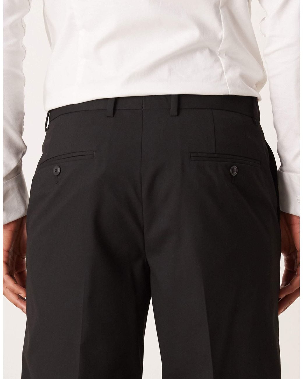 Mango Black Pintor Suit Trouser for men