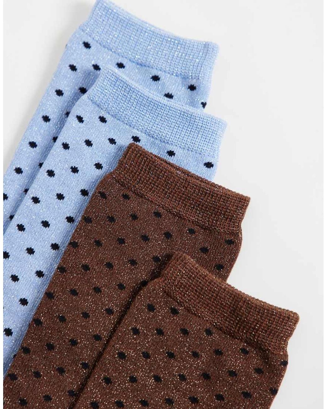 SUI AVA Blue 2 Pack Peppermint Pop Socks