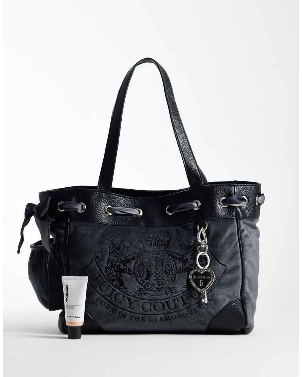Juicy Couture Black Logo Daydreamer Large Double Handle Shoulder Bag