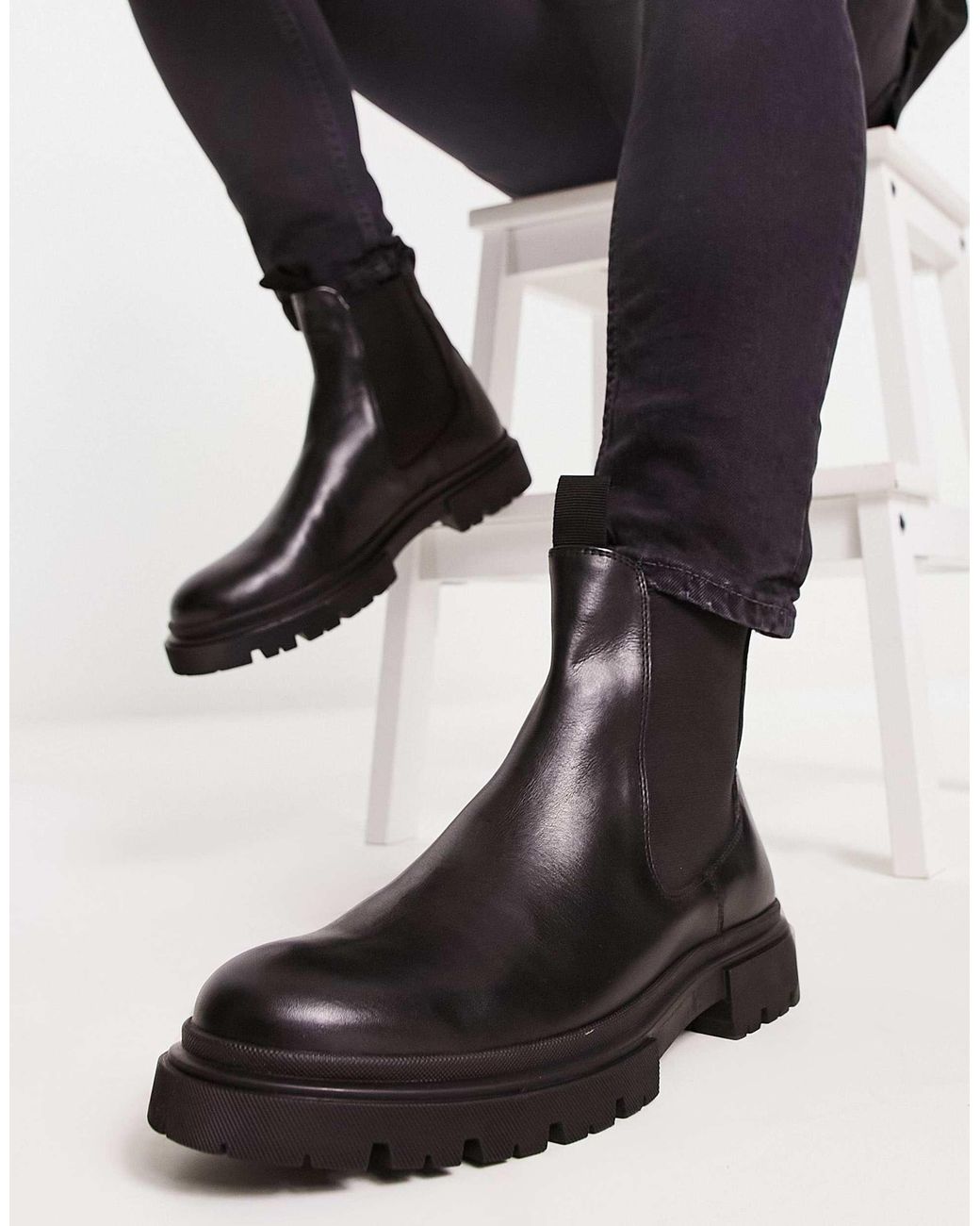 schuh Duke Chunky Chelsea Boots in Black for Men | Lyst display picture 2
