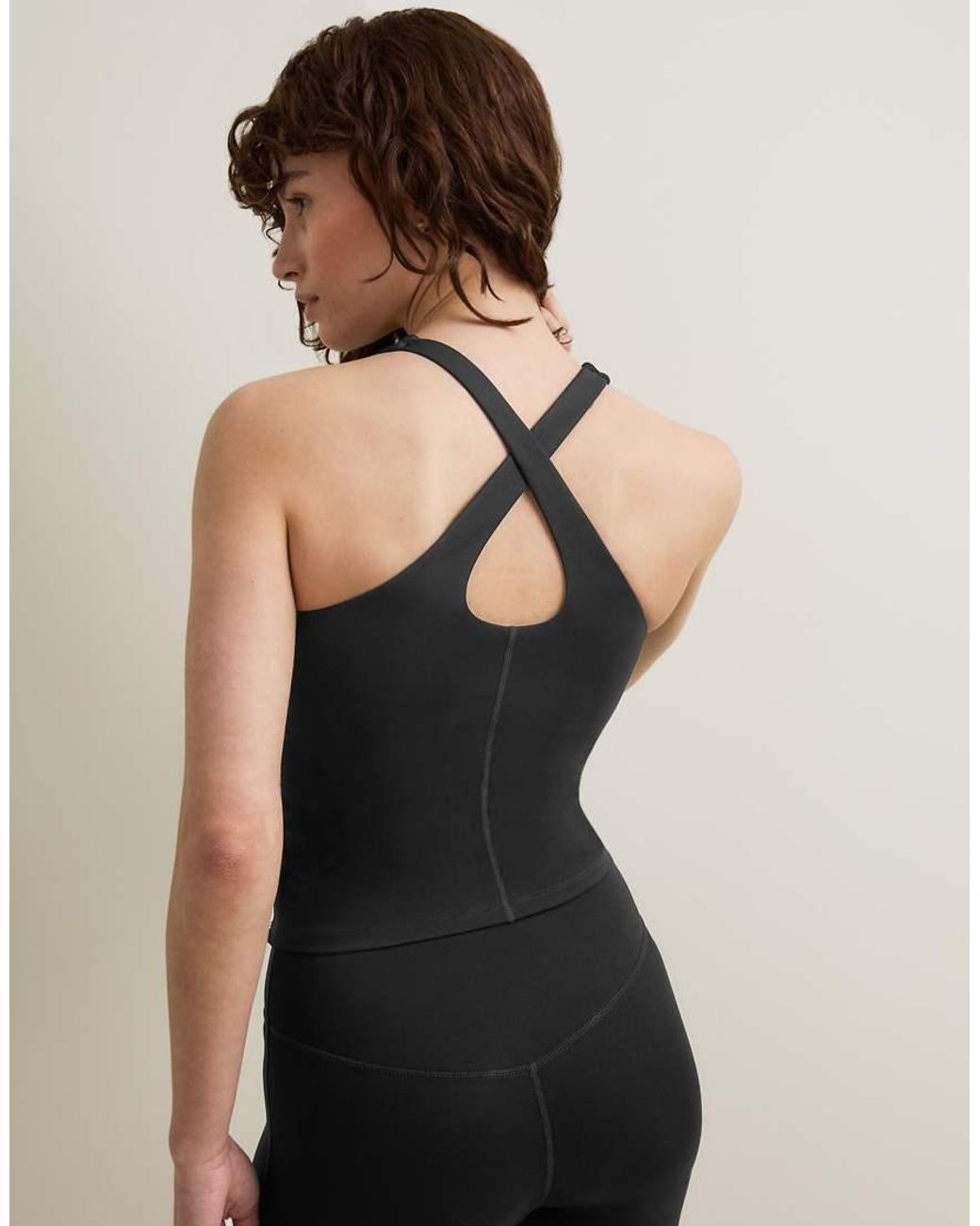 Tala Black Skinluxe Crossback Tank Top
