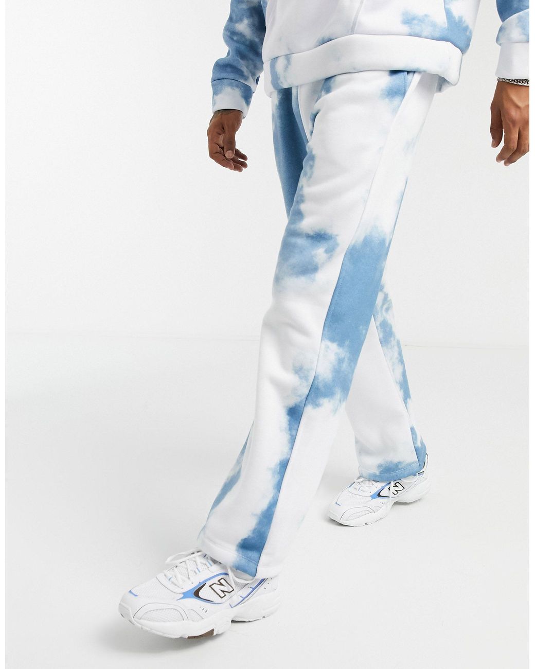 Jaded London joggers With Cloud Print in Blue for Men