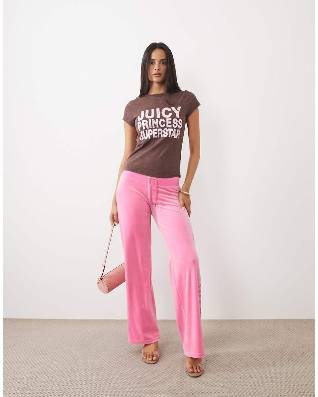 Juicy Couture Pink Princess Logo Hilton T-Shirt
