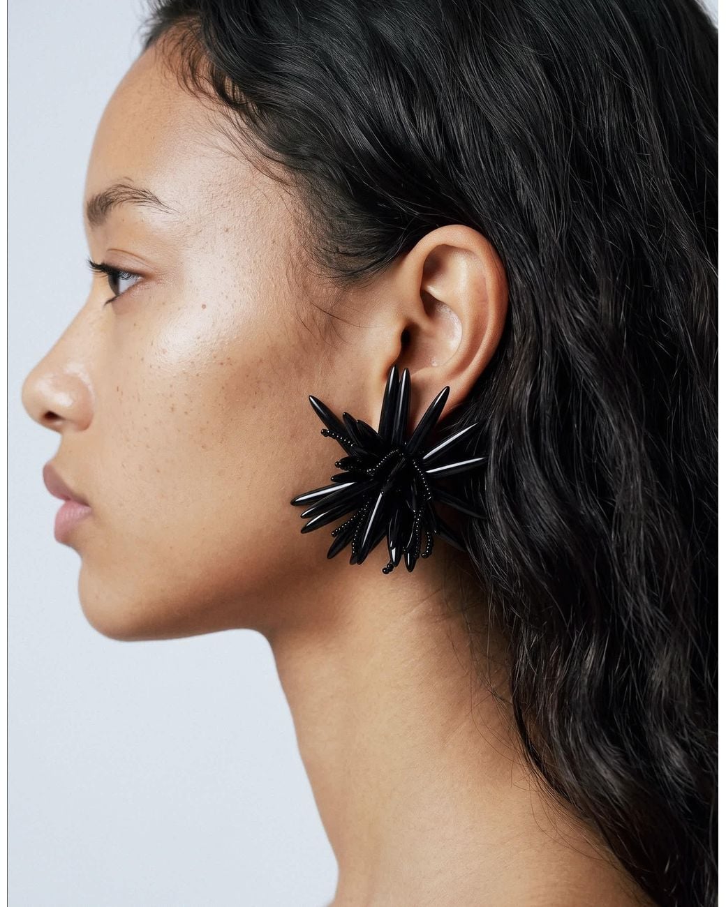 ASOS Black Statement Flower Stud Earrings