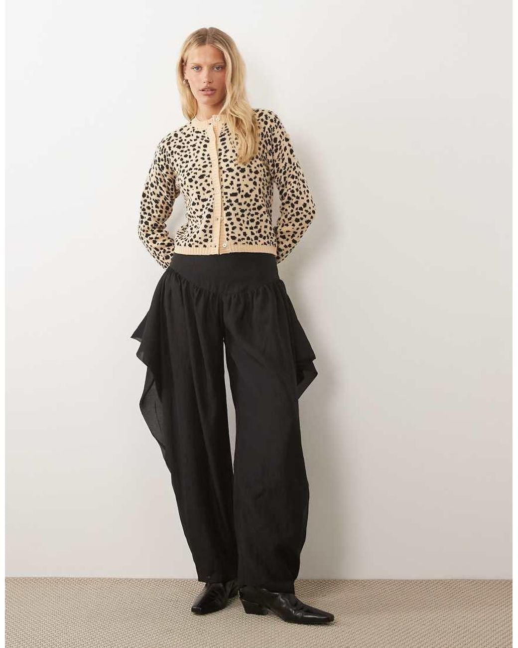 Wednesday's Girl Natural Button Up Cardigan
