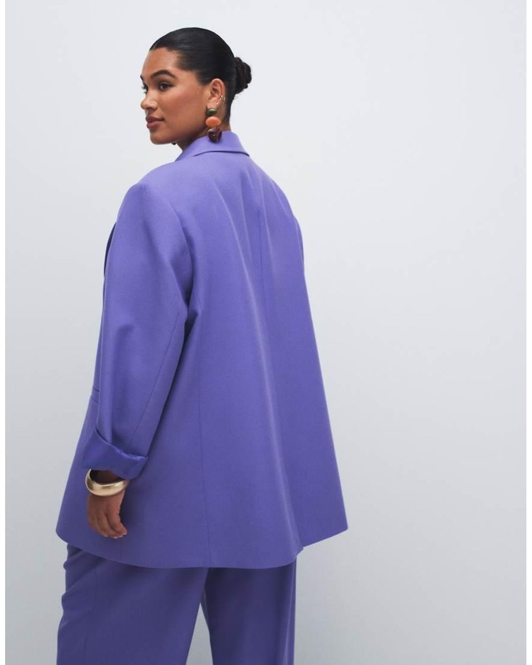 ASOS Purple Curve Tailored Relaxed Mensy Blazer