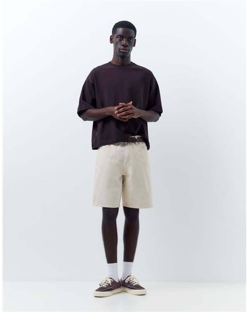 Pull&Bear Blue Standard Denim Bermuda Shorts for men