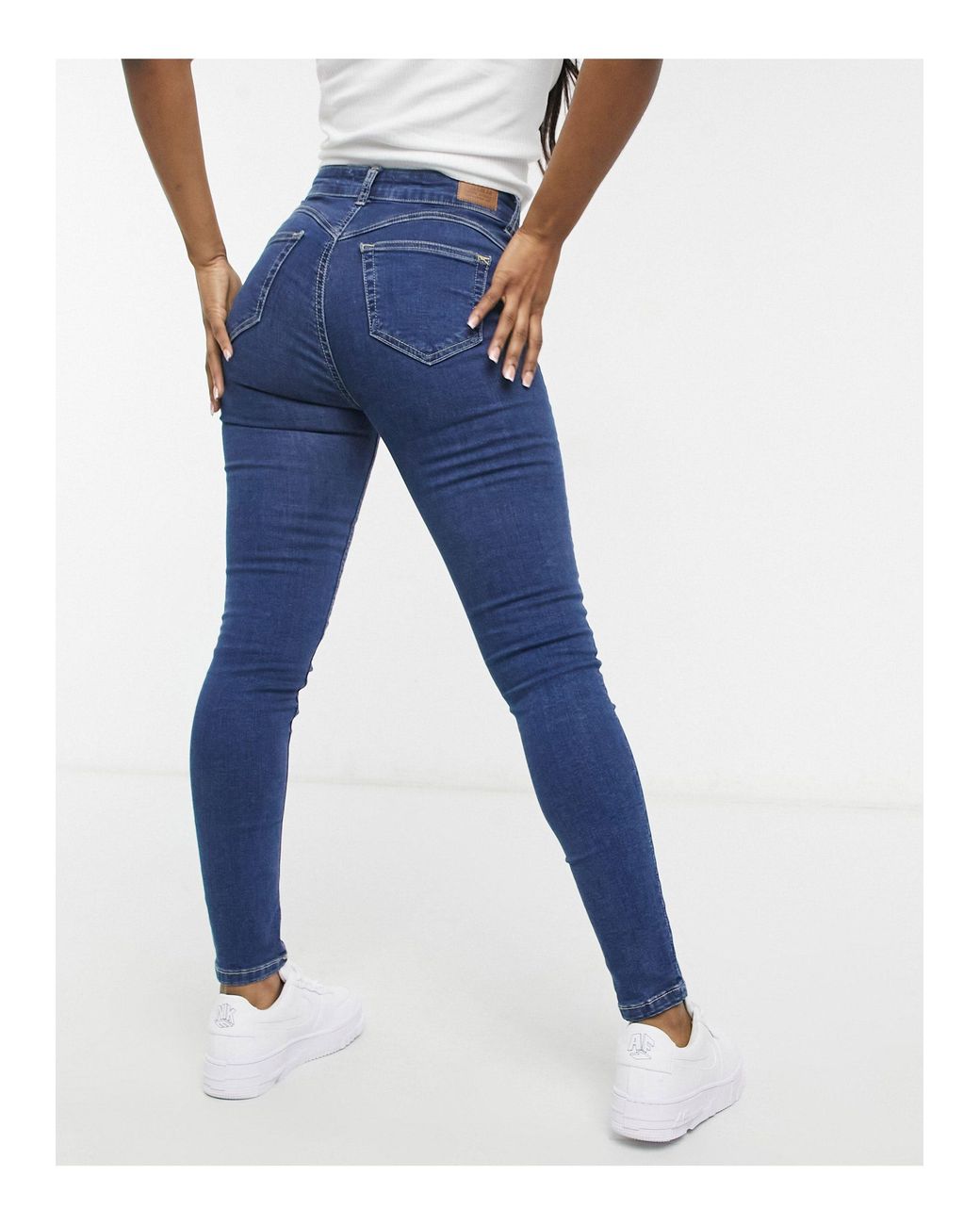 Pull\u0026Bear Denim Push Up Skinny Jeans in 