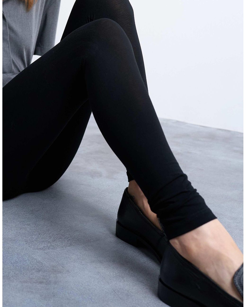 TOPSHOP Black – knöchellange basic-leggings