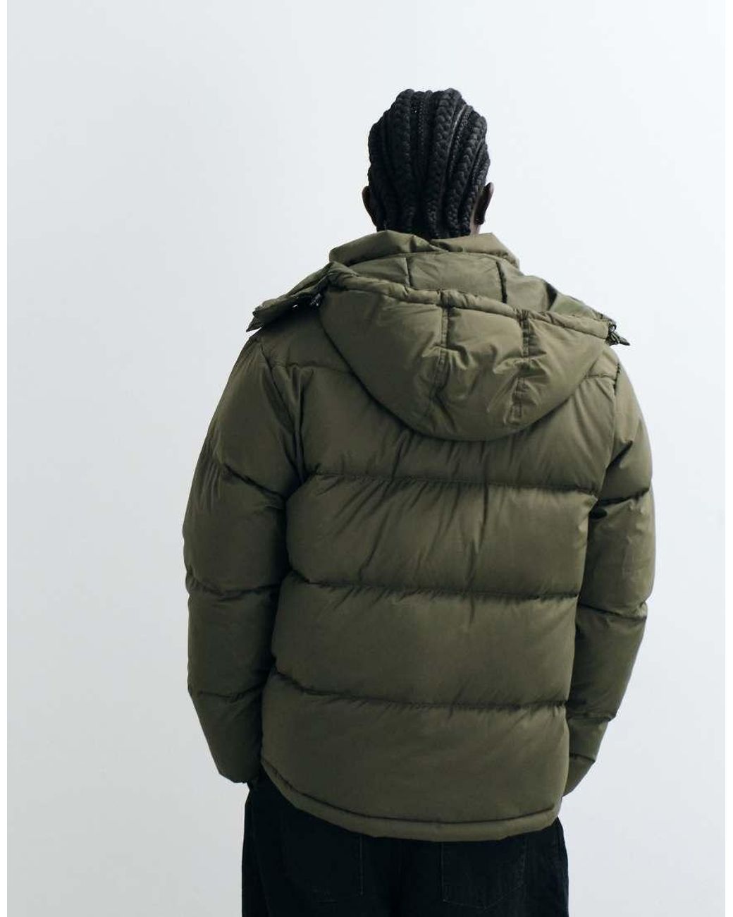 Levi's Green Rockwell Hooded Puffer Jacket for men